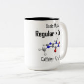 基本的な数学のカフェインのマグ ツートーンマグカップ (正面右)