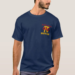 基本的な数学のチームTシャツ(前部だけ) Tシャツ