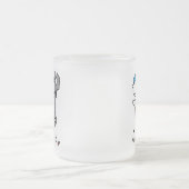 基本的な整備士のTシャツおよびギフト フロストグラスマグカップ (中央)