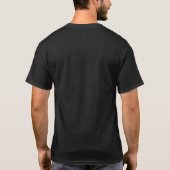 基本的な暗いTシャツのテンプレート Tシャツ (裏面)