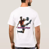 基本的な暗いtシャツ快適カジュアルで緩いfi tシャツ (裏面)