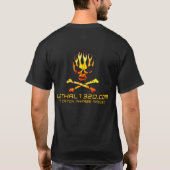 基本的な暗いTシャツ Tシャツ (裏面)