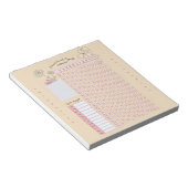 基本的な月の女性サイクルのフレンド期間 ノートパッド (アングル)