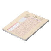 基本的な月の女性サイクルのフレンド期間 ノートパッド (回転)