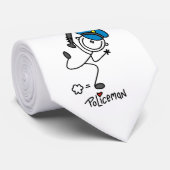 基本的な棒の姿の警官 ネクタイ (ロール)