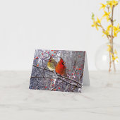 基本的な森林メッセージカード カード (黄色い花)