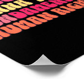 基本的な権利を持ちたいフェミニストのエクア ポスター (角)