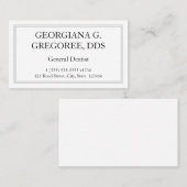 基本的な歯科医の名刺 名刺 (正面/裏面)