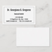 基本的な歯科医の名刺 名刺 (正面/裏面)