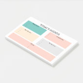 基本的な毎日のプランナータスクの今日のタスク実行する予定リスト ポストイット (アングル)