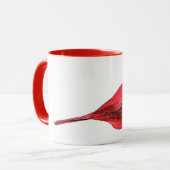 基本的な水色の芸術のマグ マグカップ (正面左)