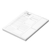 基本的な無地のユニバーサルデイリープランナーシート ノートパッド (回転)