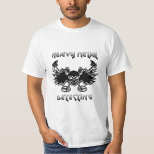 基本的な白い価値Tシャツを検出する重金属 Tシャツ