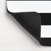 基本的な白黒のストライプ マウスパッド (コーナー)