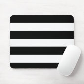基本的な白黒のストライプ マウスパッド (マウス)