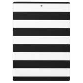 基本的な白黒ストライプ クリップボード (裏面)