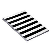 基本的な白黒ストライプ ノートブック (右側)