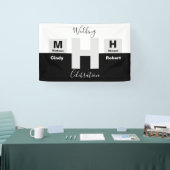 基本的な白黒結婚の 横断幕 (トレードショー)