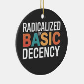 基本的な礼儀によって急進化した民主主義の社会 セラミックオーナメント (右)