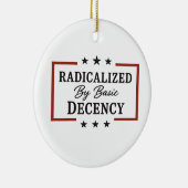 基本的な礼儀によって急進化した民主主義の社会 セラミックオーナメント (右)