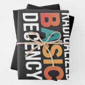 基本的な礼儀によって急進化した民主主義の社会 ラッピングペーパーシート (インサイチュ)