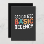 基本的な礼儀によって急進化した民主主義の社会 招待状 (正面/裏面)