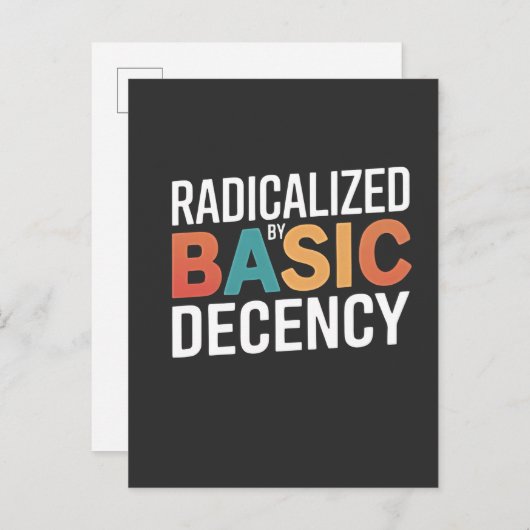 基本的な礼儀によって急進化した民主主義の社会 案内ポストカード (正面/裏面)