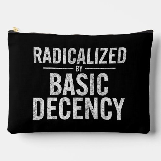 基本的な礼儀によって急進化すおもしろいる アクセサリーポーチ (正面)