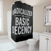 基本的な礼儀によって急進化すおもしろいる シャワーカーテン (インサイチュ)