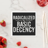 基本的な礼儀によって急進化すおもしろいる スタンダードカクテルナプキン (インサイチュ)