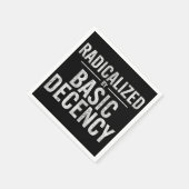 基本的な礼儀によって急進化すおもしろいる スタンダードカクテルナプキン (角)