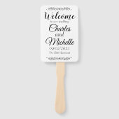 基本的な空白の結婚式 プログラムファン ハンドファン (正面)