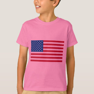 基本的な米国旗プロダクト Tシャツ