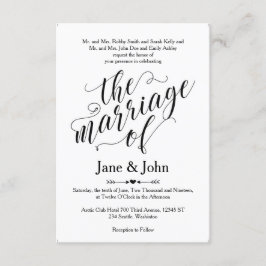 基本的な結婚式招待状の結婚 招待状