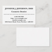 基本的な美容歯科医の名刺 名刺 (正面/裏面)