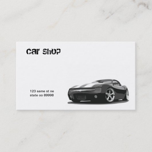 基本的な自動カード 名刺 (正面)