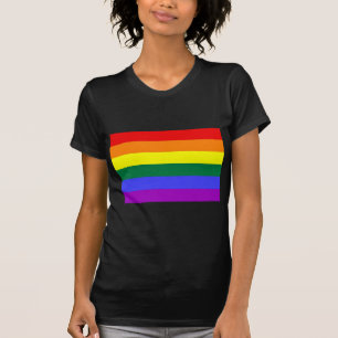 基本的な虹の旗 Tシャツ