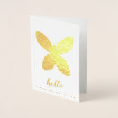 基本的な蝶 箔カード (正面)