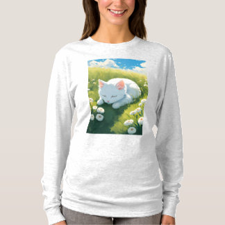 基本的な袖の長い女性Tシャツ Tシャツ