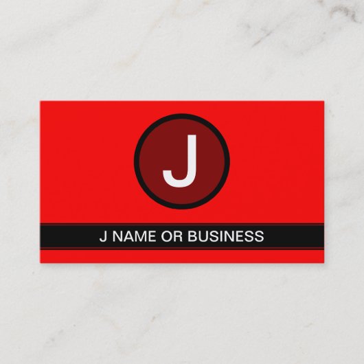 基本的な赤い泡 名刺 (正面)