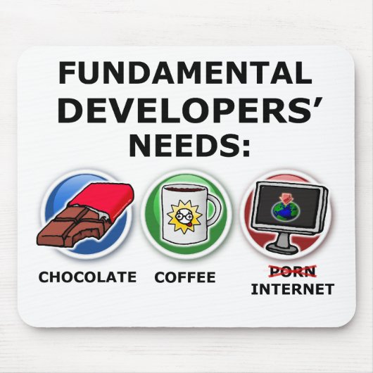基本的な開発者の必要性 マウスパッド (正面)