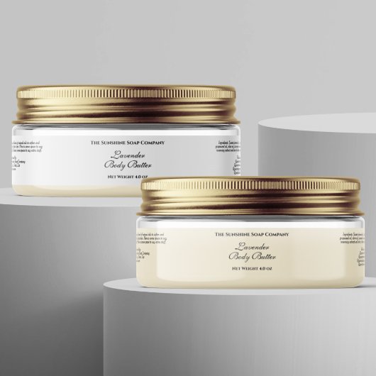 基本的な防水ホワイトコスメティックジャラベル1" x 7" シール