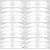 基本的な防水ホワイトコスメティックジャラベル1" x 7" シール (正面)