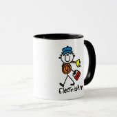 基本的な電気技師のTシャツおよびギフト マグカップ (正面右)