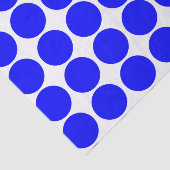 基本的な青い水玉模様のティッシュペーパー 薄葉紙 (詳細)