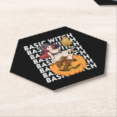 基本的な魔女ハロウィーンの衣装おもしろい皮肉 ペーパーコースター (アングル)