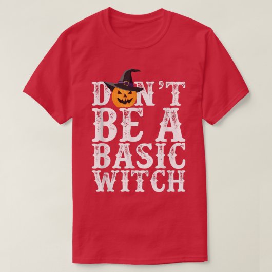 基本的な魔女ハロウィーンカボチャおもしろいンTeでない Tシャツ (デザイン正面)
