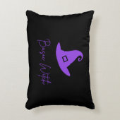 基本的な魔女ハロウィーン（紫） アクセントクッション (正面(垂直))