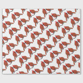 基本的な鳥の恋人 ラッピングペーパー (フラット)