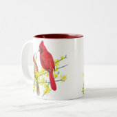 基本的な鳥 ツートーンマグカップ (正面左)
